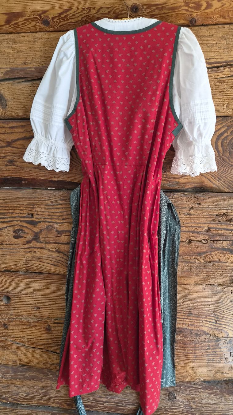 Vestiti: Dirndl, rot-grün mit Bluse, Grösse 42 – Usato da Dietlikon venduto da szi_p8zq 1