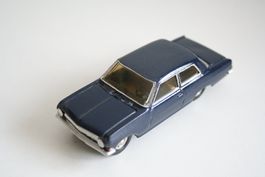 Modellauto Opel Rekord P2 , blau Rarität 1:43 Danhausen