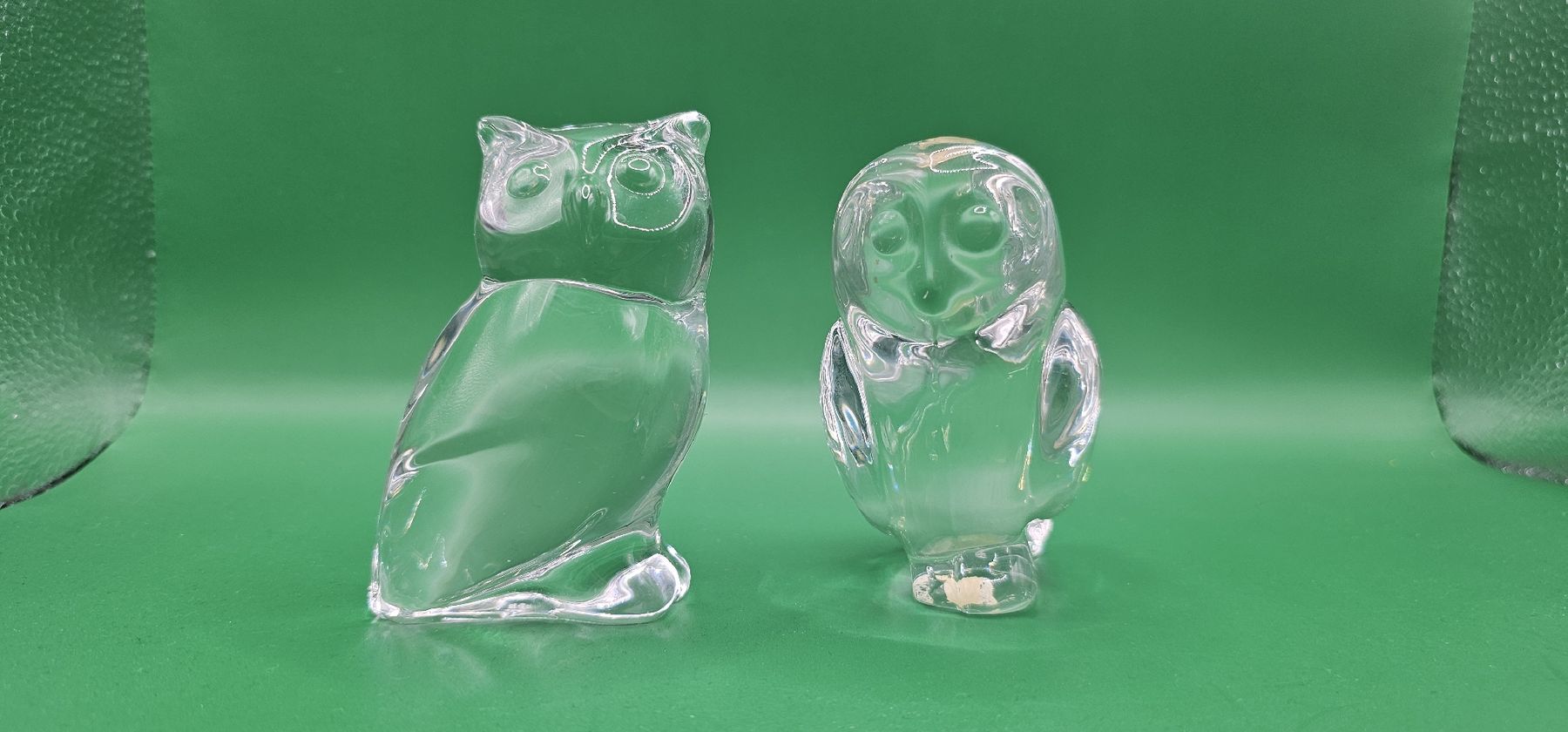 Villeroy & Boch Figuren: Villeroy & Boch Glas Eulen Paperweight Figuren – Gebraucht aus Zürich von Daniela51