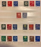 Pro Juventute 1943 - 49, Alpenblumen mit Tabs deutsch