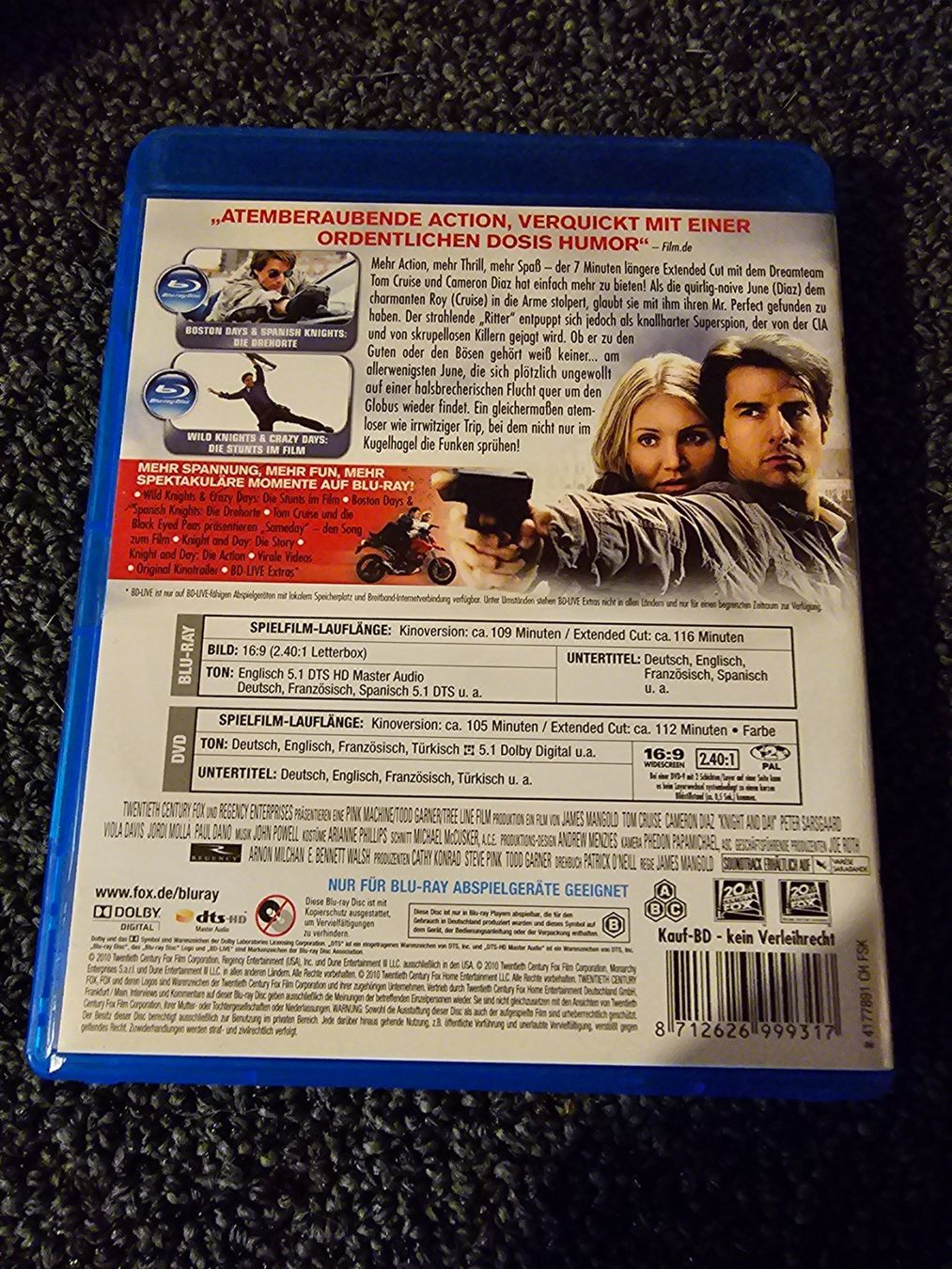 Tutti i DVDs: Knight and Day Blu-ray – Usato da Ruswil venduto da jan_bxl5 1