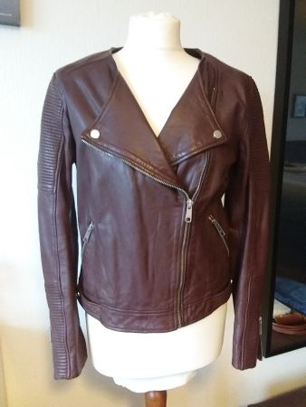 Perfecto cuir femme lie de vin T40