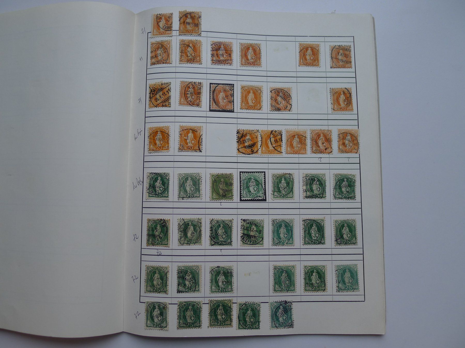 Tutti i francobolli: Sammlung Schweiz ab 1862- ca. 1908 – Usato da Dagmersellen venduto da q1w2e3r4 3
