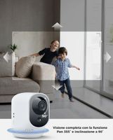 COCOCAM 2K Überwachungskamera, WLAN,AKKU,DREBAR