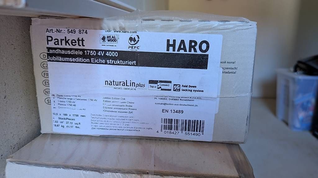 Revêtements de sol: Parkett Eiche rustikal Haro 17 m2 – D'occasion à Brüttelen par bp0815 4