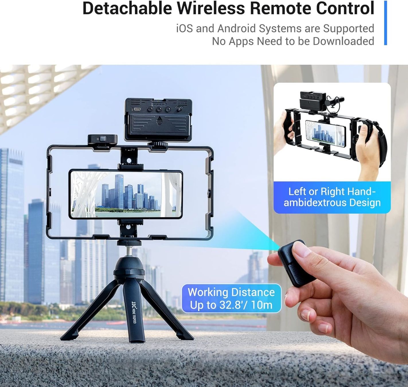 Wandhalterungen: Rig Pro Smartphone Stabilisator mit Fernbedienung + Grip Set – Neu und originalverpackt aus Châtelaine von topshop.switzerland 2