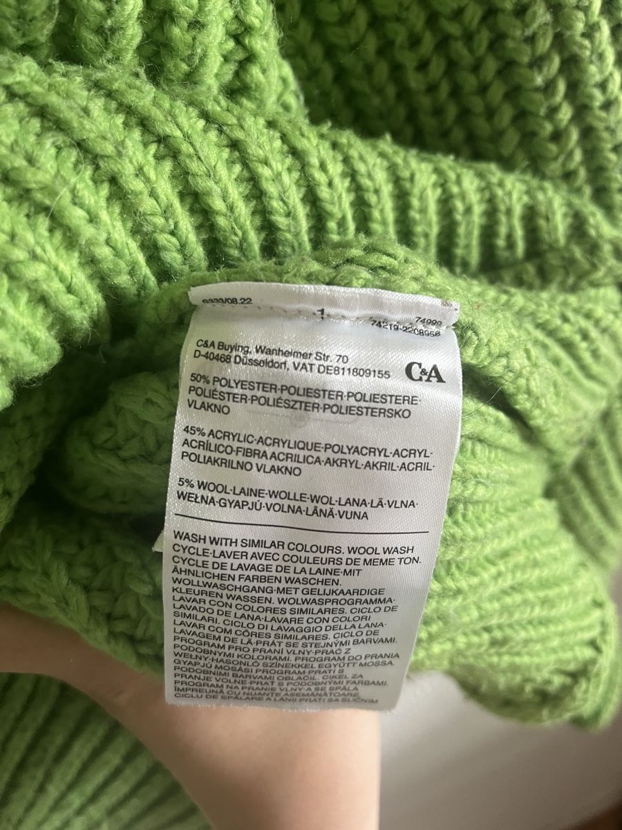 C&A Maglioni & Felpe: Strickpullover apfelgrün, Grösse L – Usato da Dagmersellen venduto da mas_zpx9 2