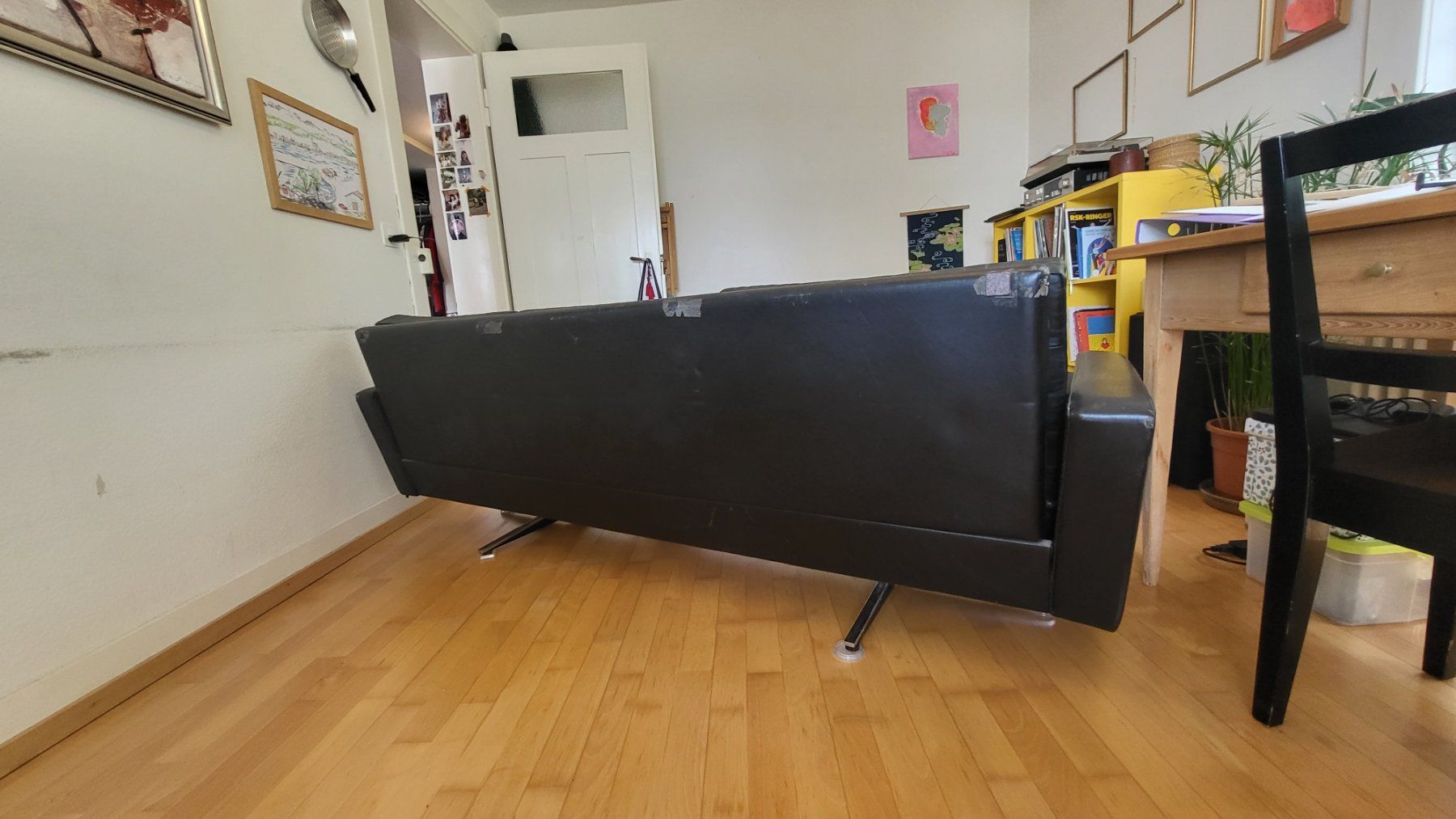 Divani: Leder Sofa Klassiker, schwarz, gebraucht – Usato da Uster venduto da Ghelfi01 7