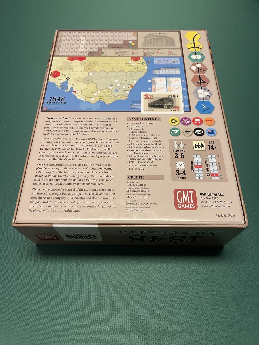 Giochi: 1848 Australia - GMT Games – Nuovo (secondo la descrizione) da Wettingen venduto da TheCenturion 1