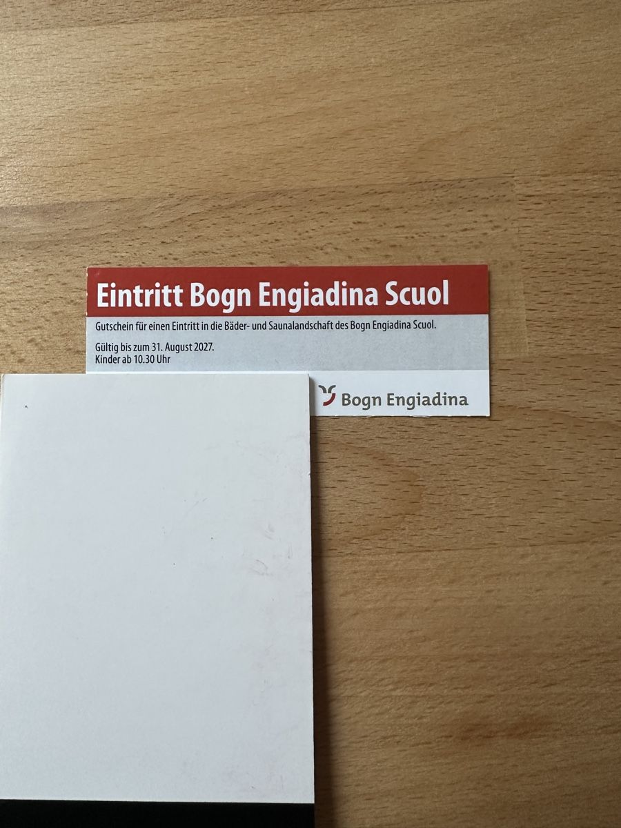 Buoni: Eintritt Bogn Engadin Scuol – Nuovo e nell'imballaggio originale da Beromünster venduto da Moritz0112 1