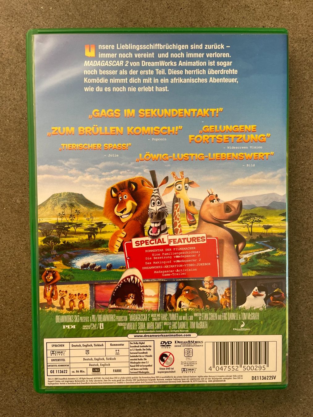 Tutti i DVDs: DVD Madagascar 2, Dream Works – Usato da Zofingen venduto da angito 2
