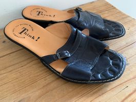 THINK neue dunkelblaue Sandalen ein Traum Gr. 38