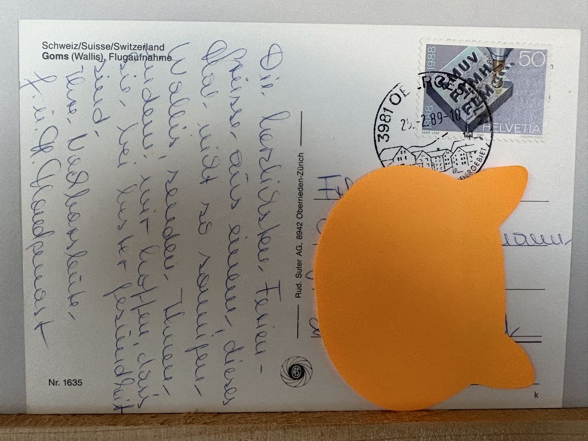 Ansichtskarten: AK von Goms – Gebraucht aus Rümlang von Kartenpost1 1