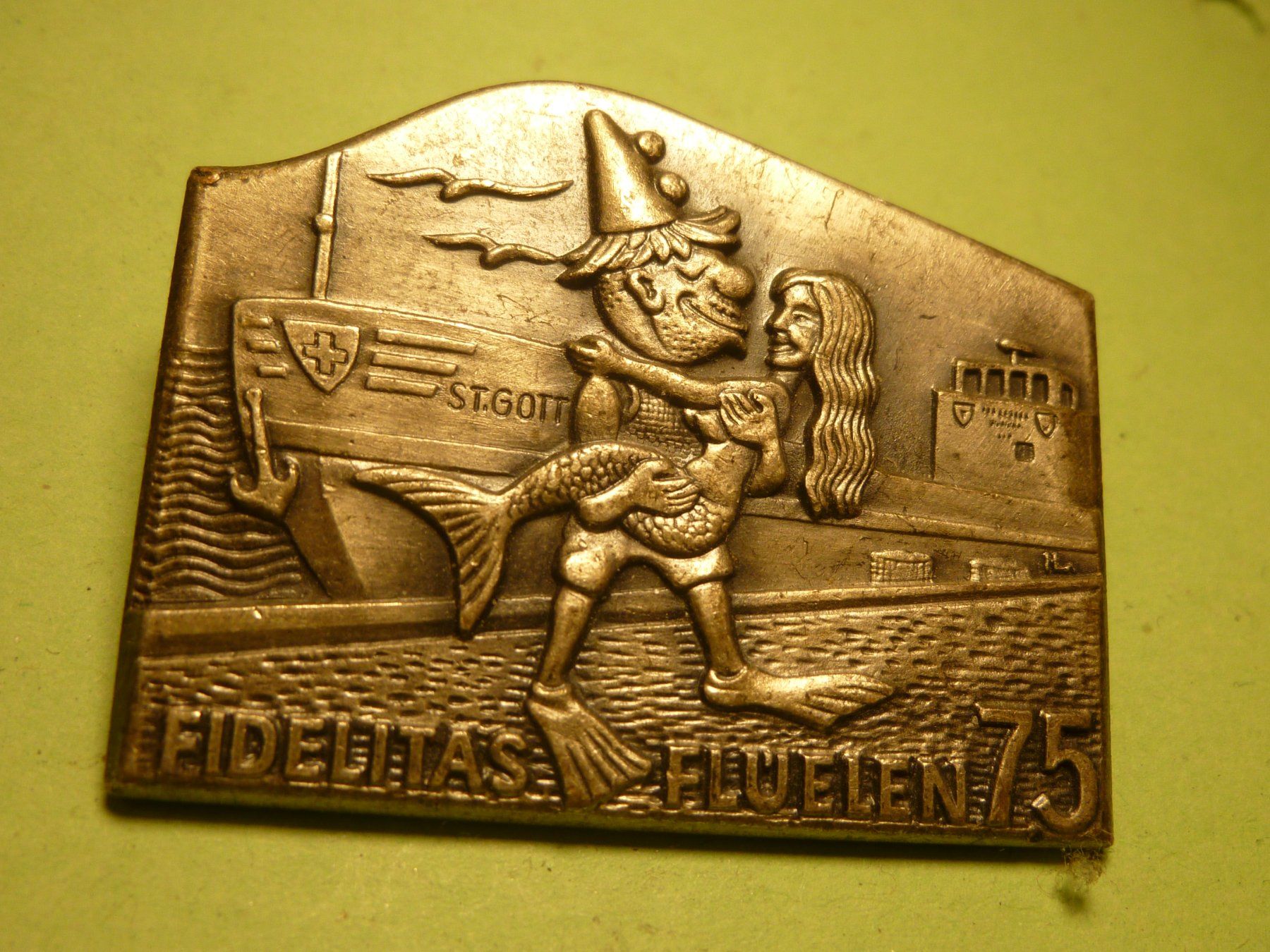 Plaketten & Abzeichen: FLÜELEN 1975 SILBER – Gebraucht aus Ried (Muotathal) von Mandarin02