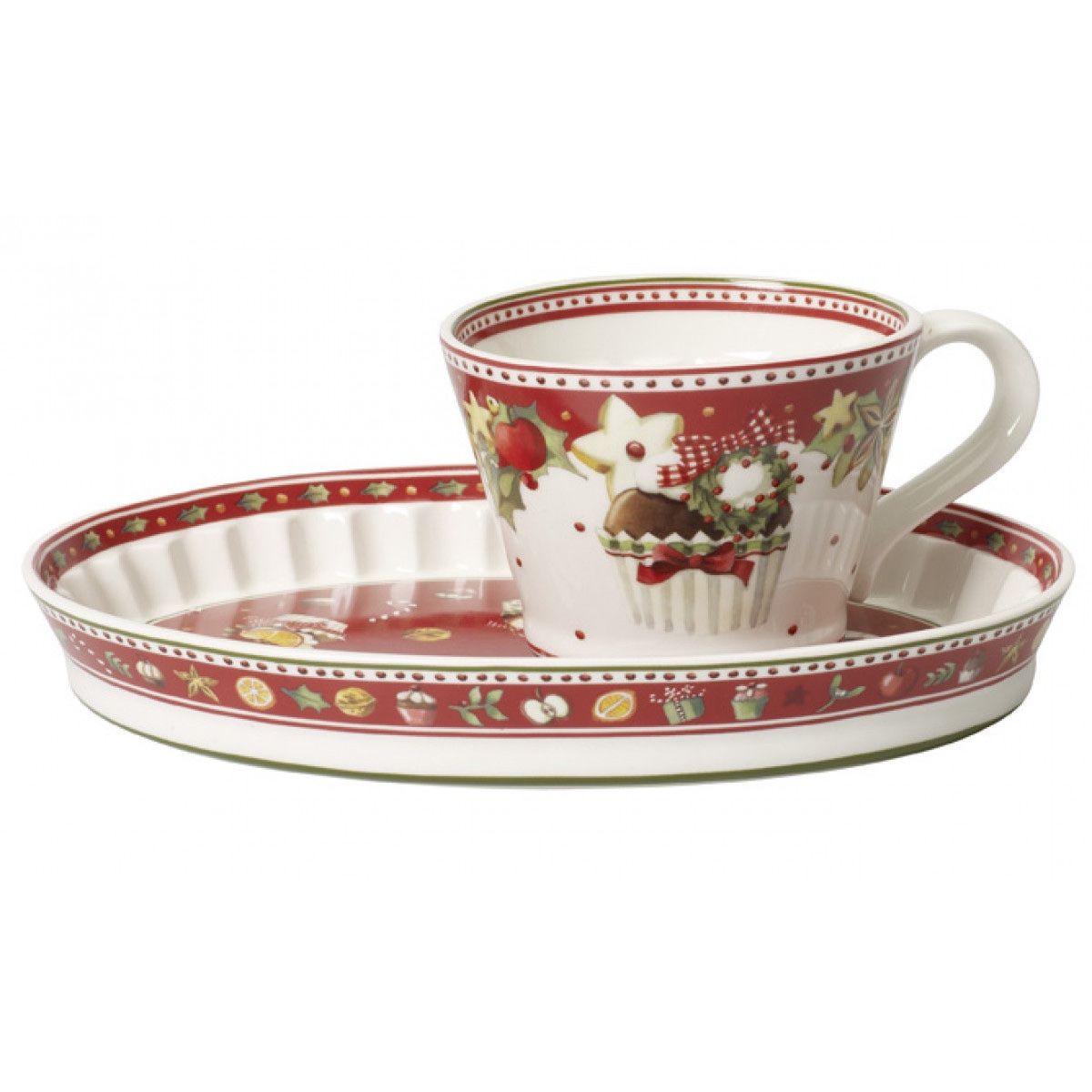 Villeroy & Boch Alle Dekorationen: Villeroy & Boch Winter Bakery Delight 2in1 Cupcake Set – Neu (gemäss Beschreibung) aus Genève von sunandwind 1