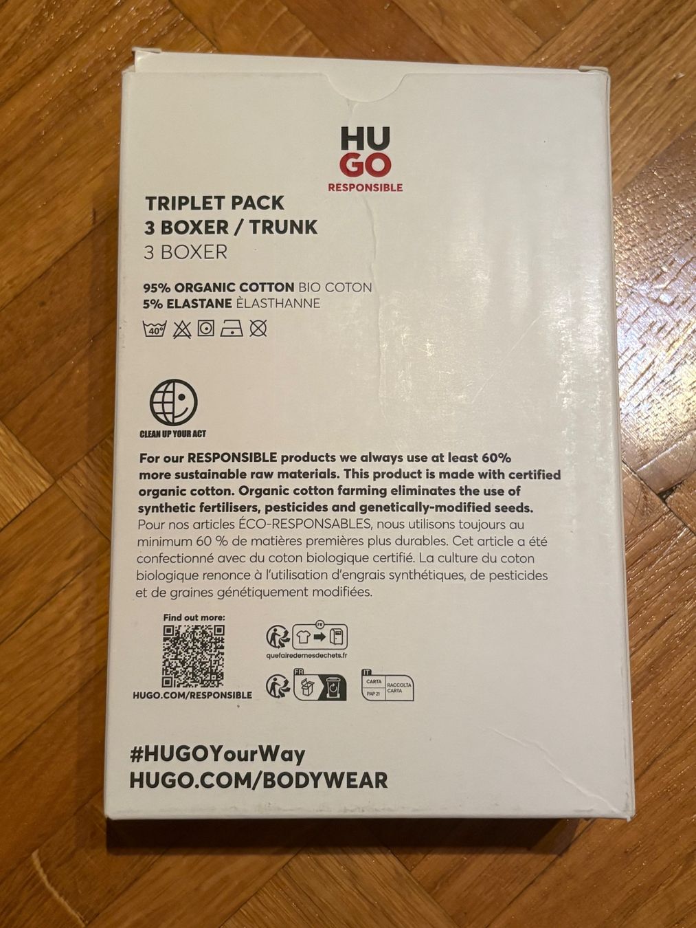 Hugo Boss Sous-vêtements: Hugo Boxer 3Stk Gr. M – Neuf avec emballage d'origine à Genève par sunandwind 1