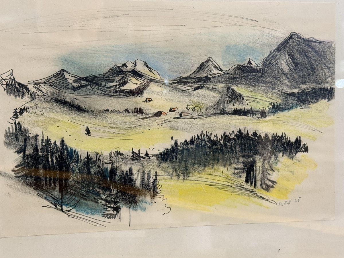 Dipinti: Gemälde - Landschaft - M.K – Usato da Solothurn venduto da NUVICO 5