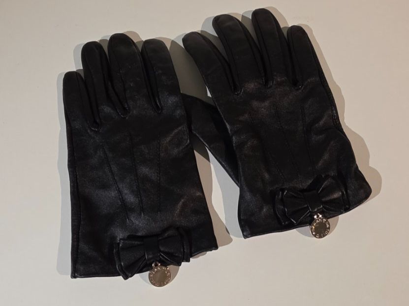 Guanti & manicotti: Elegante Lederhandschuhe, schwarz, Grösse 7 – Usato da Wichtrach venduto da Croianer 1