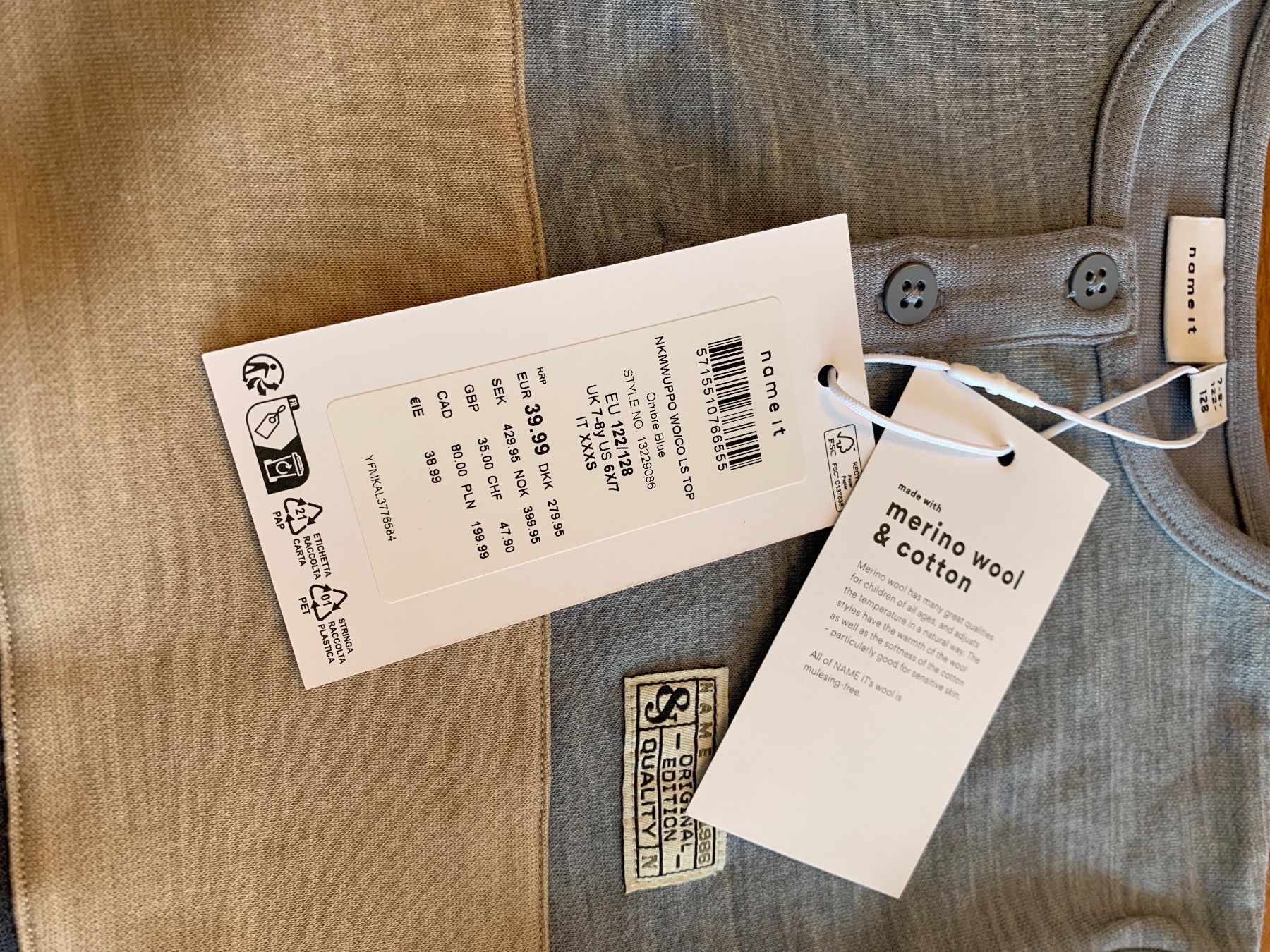 Maglioni & Felpe: Neuer Merino/Baumwolle Pullover gr. 128 – Nuovo e nell'imballaggio originale da Attelwil venduto da TaraLee 1