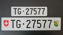 Auto Kontrollschilder TG 27577 inkl. Autob. E-Vignette 2026