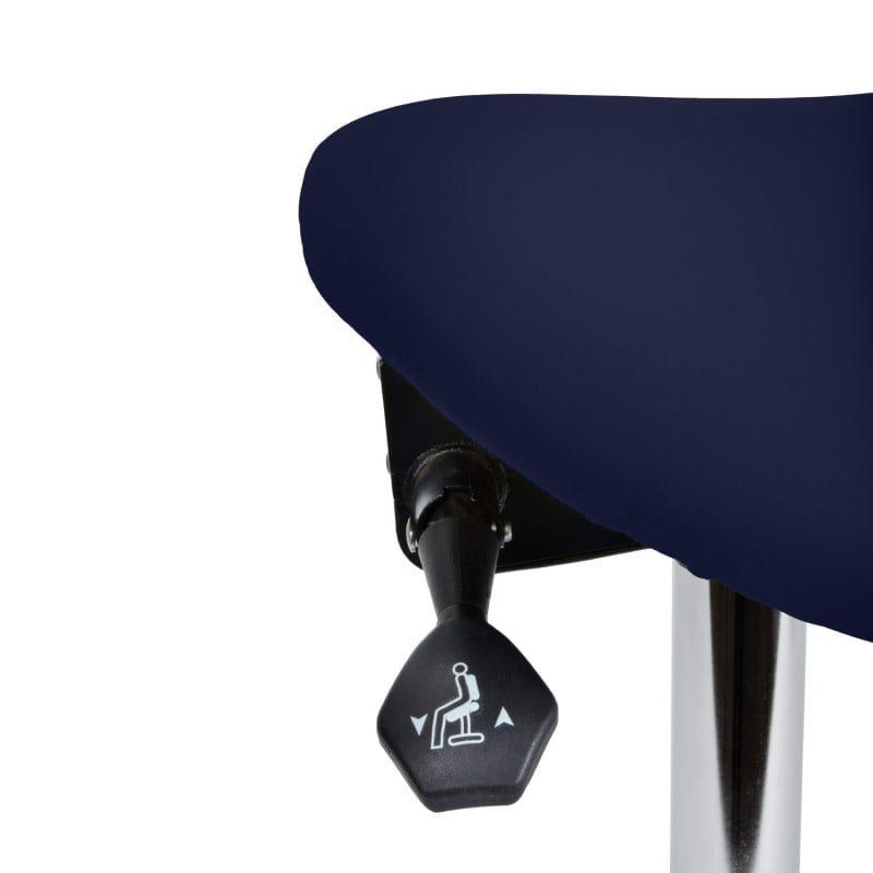 Hocker: Praxis Drehhocker mit kippbarem Sattelsitz blau – Neu und originalverpackt aus Schaffhausen von Praxis-Nova 3