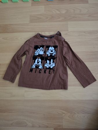 Mickey Mouse langarm Shirt Grösse 86