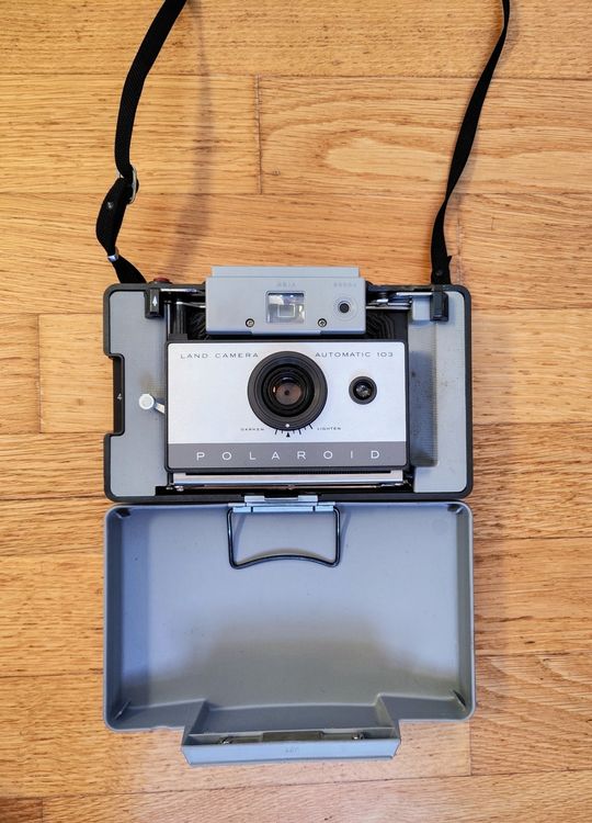 Vintage Polaroid Automatic 210 Land Camera appareil photo instantané années 60/70 - France