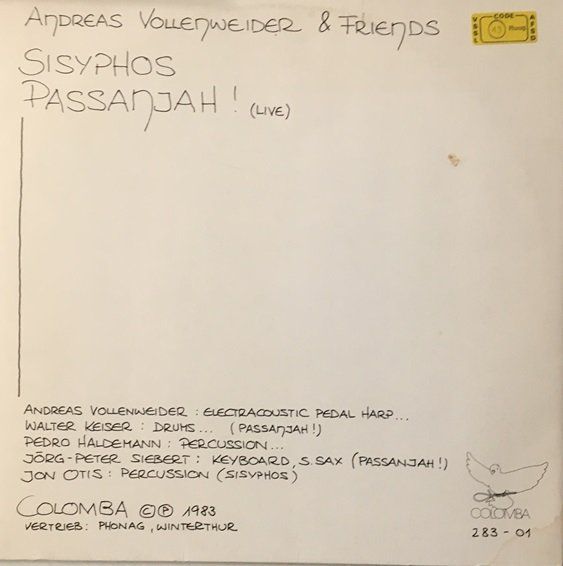 Dischi in vinile: Andreas Vollenweider – Pace verde (12'' Single) – Usato da Grüningen venduto da azulvinyl 1