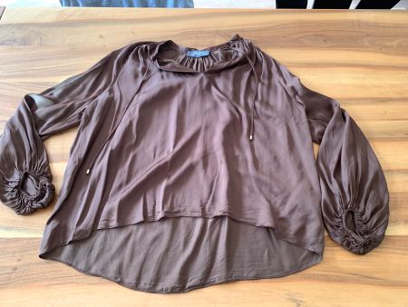 MOSH MOSH edle braune oversize Bluse Gr. 34/XS