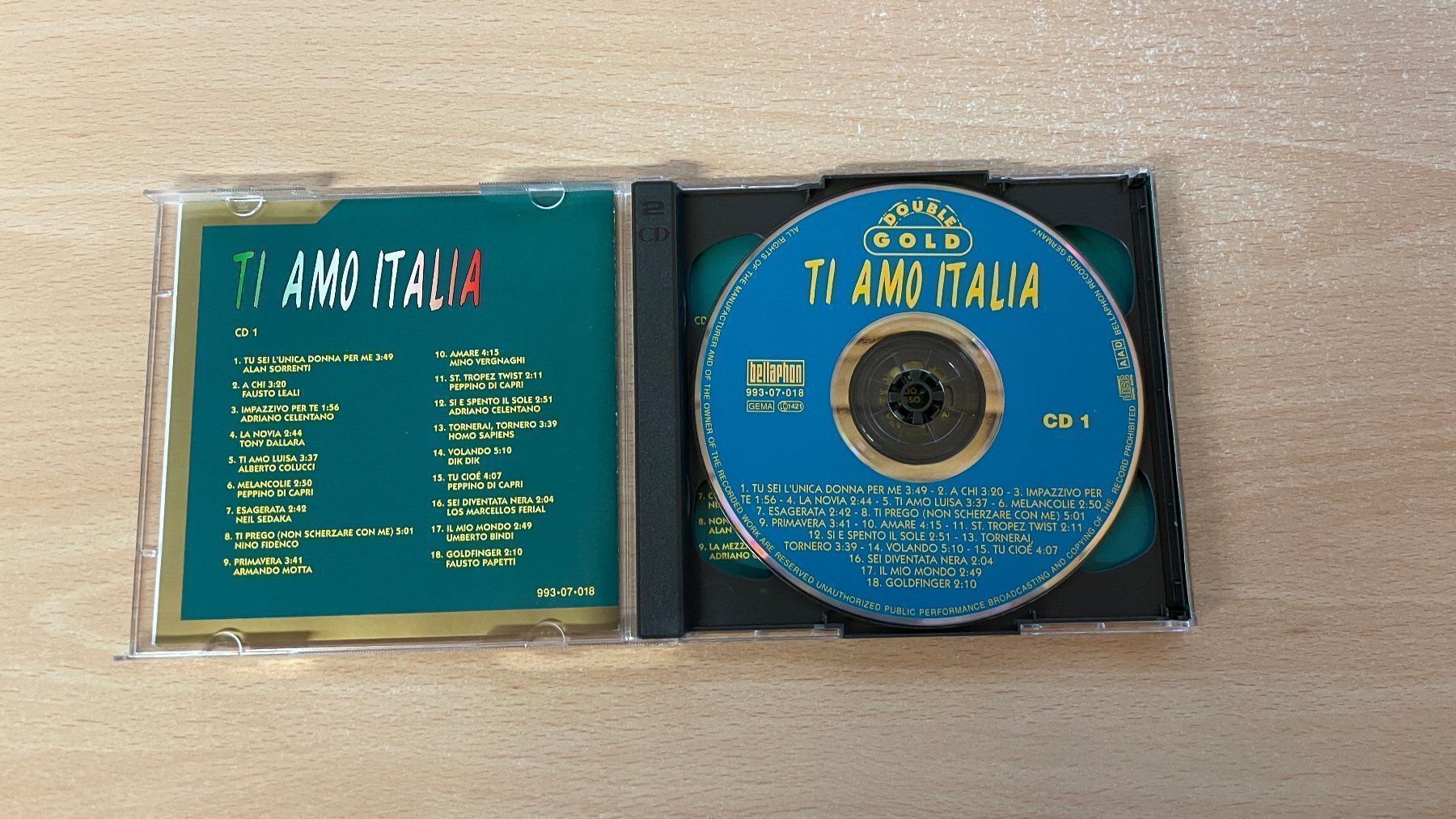 CD: TI AMO ITALIA (2CDs) - ok – Usato da Glattfelden venduto da cybermaxx 2