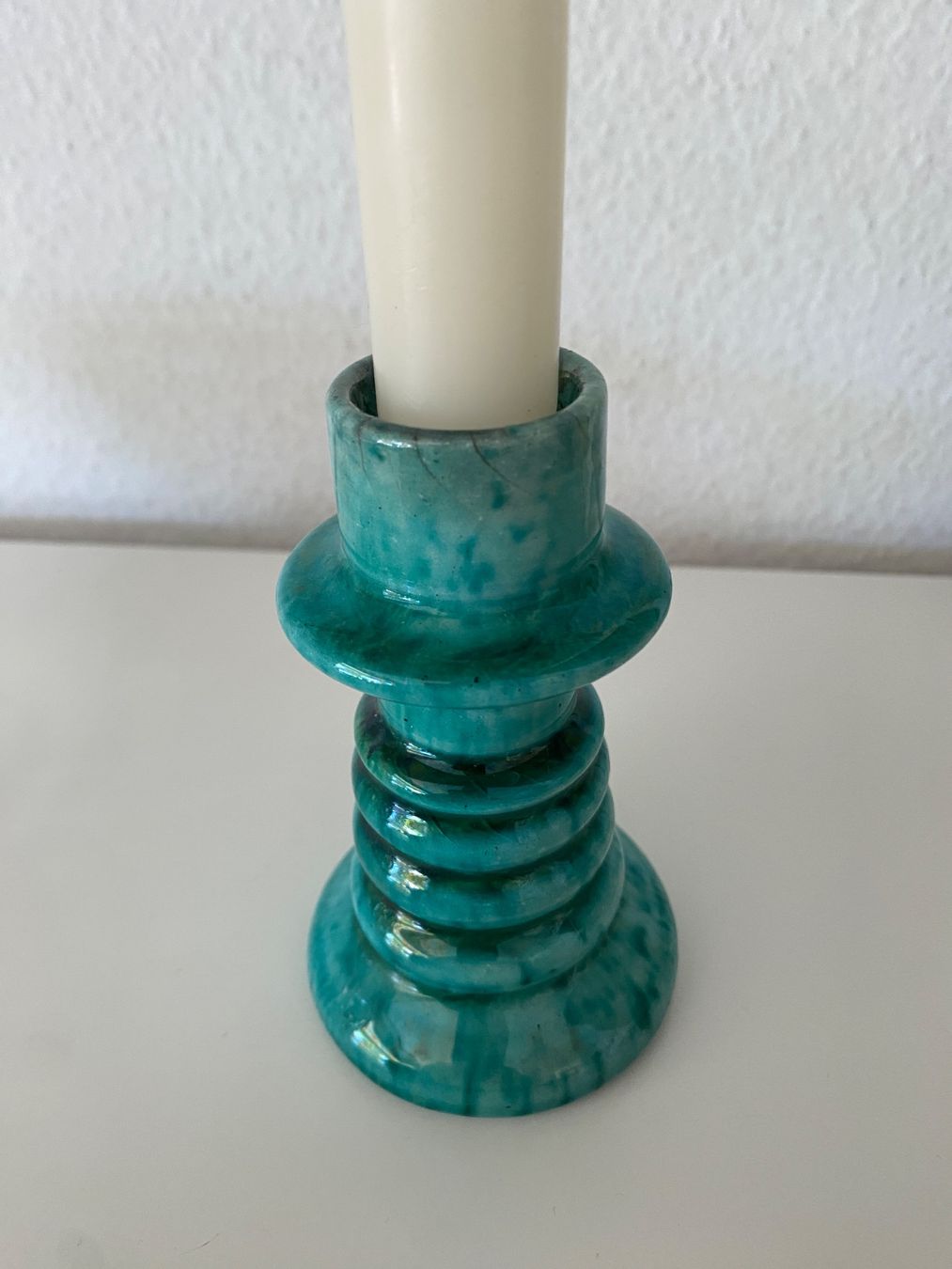 Kerzenständer: Keramik Kerzenständer, vintage, türkis – Gebraucht aus Dietlikon von VintageStudioZurich 4