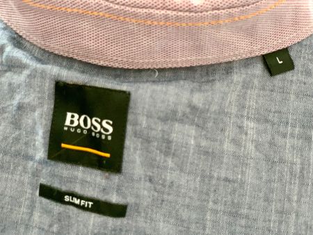 Hugo Boss Orange Label Hemd Gr.L Slimfit - altrosa/rosenholz
