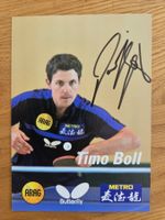 Handsignierte Timo Boll Autogrammkarte tischtennis