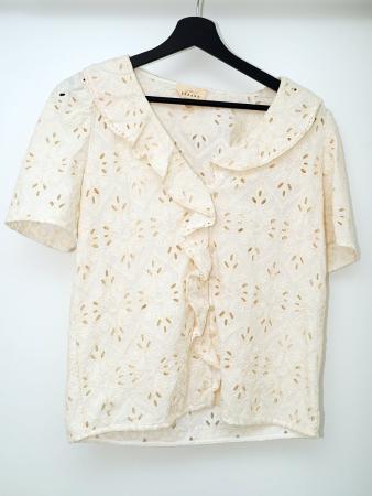 Sézane Blouse Irene, écru, Gr. 36, neuwertig | Acheter sur Ricardo