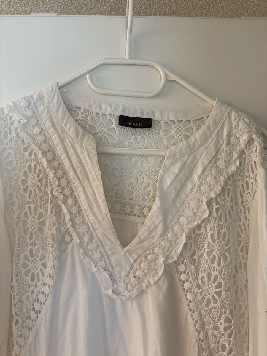 C&A Vestiti: Sommerliches Kleid mit Spitze, Gr. 38, C&A – Usato da Netstal venduto da ali_x5fx 1