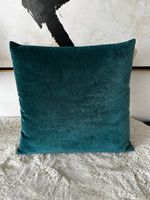 Zierkissen Kissenbezug Samt Velvet Petrol 40x40cm
