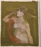 Rolf Seilaz Original Akt, Kollege Alberto Giacometti Pastell