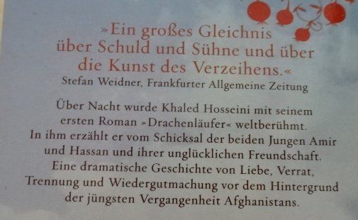 Libri: Khaled Hosseini Drachenläufer – Usato da Wetzikon ZH venduto da strubeli024 1