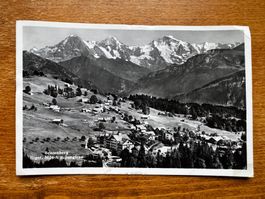 Alte Ansichtskarte vom Beatenberg mit Eiger, Mönch und Jungf