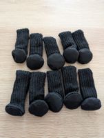 Möbelgleiter Socken Stuhlbeinschutz  schwarz 10 Stück