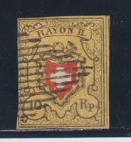 Rayon 16II D Typ 30 gestempelt + Druckabart / Befund