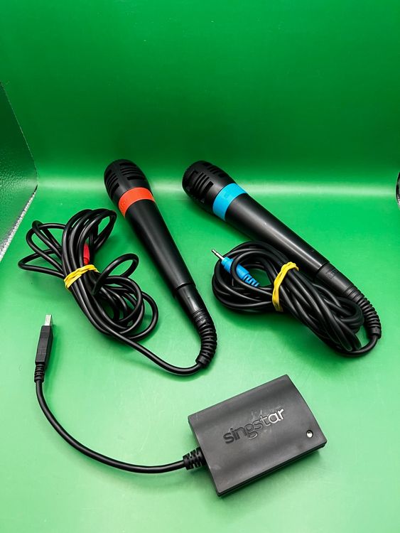 Singstar Mikrofone (2 Stück) Mit Adapter - Playstation 2 | Kaufen Auf ...