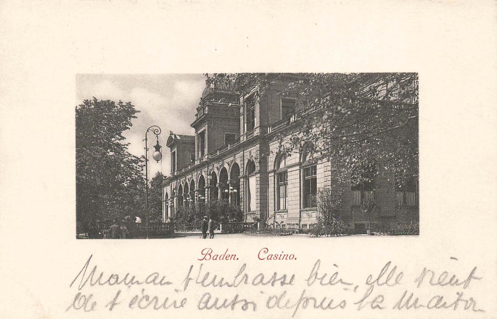 Cartoline postali: Baden Casino (AG) – Usato da Biasca venduto da Blenio71