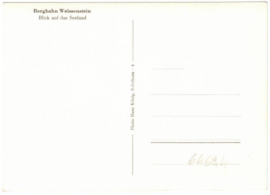Cartoline postali: Weissenstein - Kurhaus mit Sessellift – Usato da Binningen venduto da Mountainrider 1