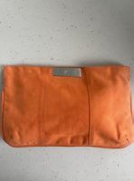 Giuseppe Zanotti Veloursleder Clutch Orange Luxus Tasche