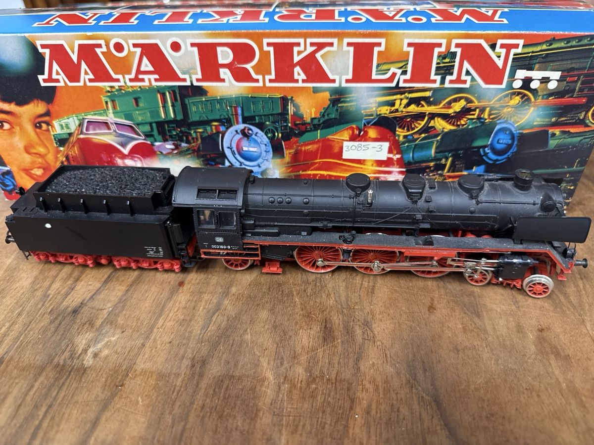 Märklin Modellini di ferrovie: Märklin Dampflokomotive 3085 DB – Usato da Berikon venduto da TopLok 2