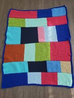 Kinder-Decke handgestrickt