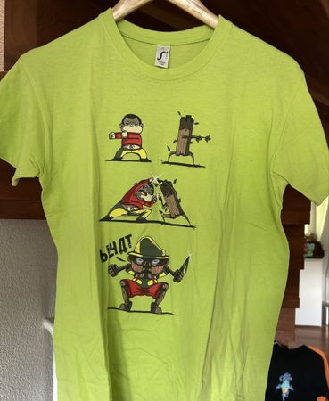 Cooles T-Shirt Grösse S, Farbe Limettengrün, Sommer-Look