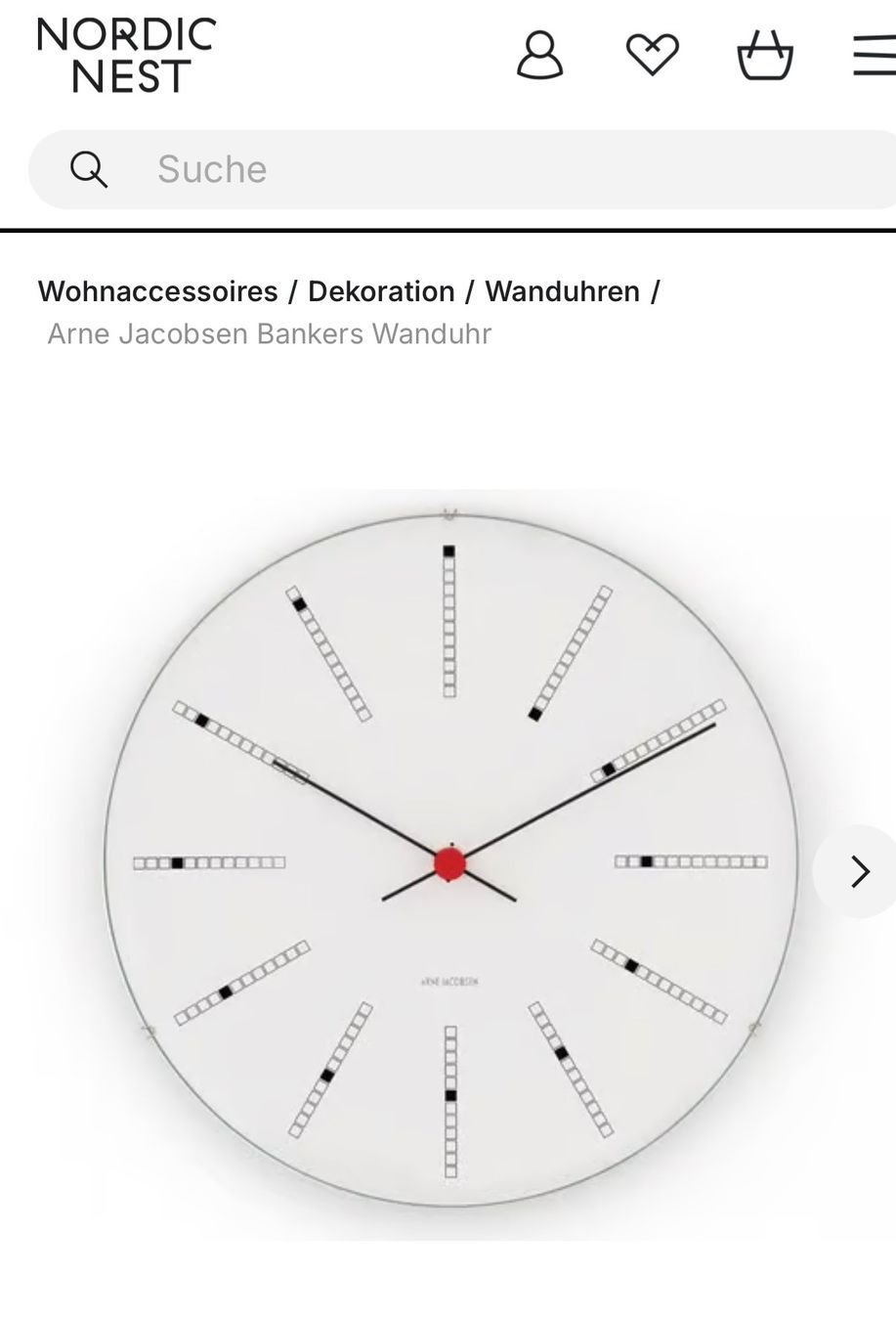 Arne Jacobsen Watches Uhren: Design Wand-Uhr Arne Jacobsen – Neu und originalverpackt aus Meilen von Sura18 1