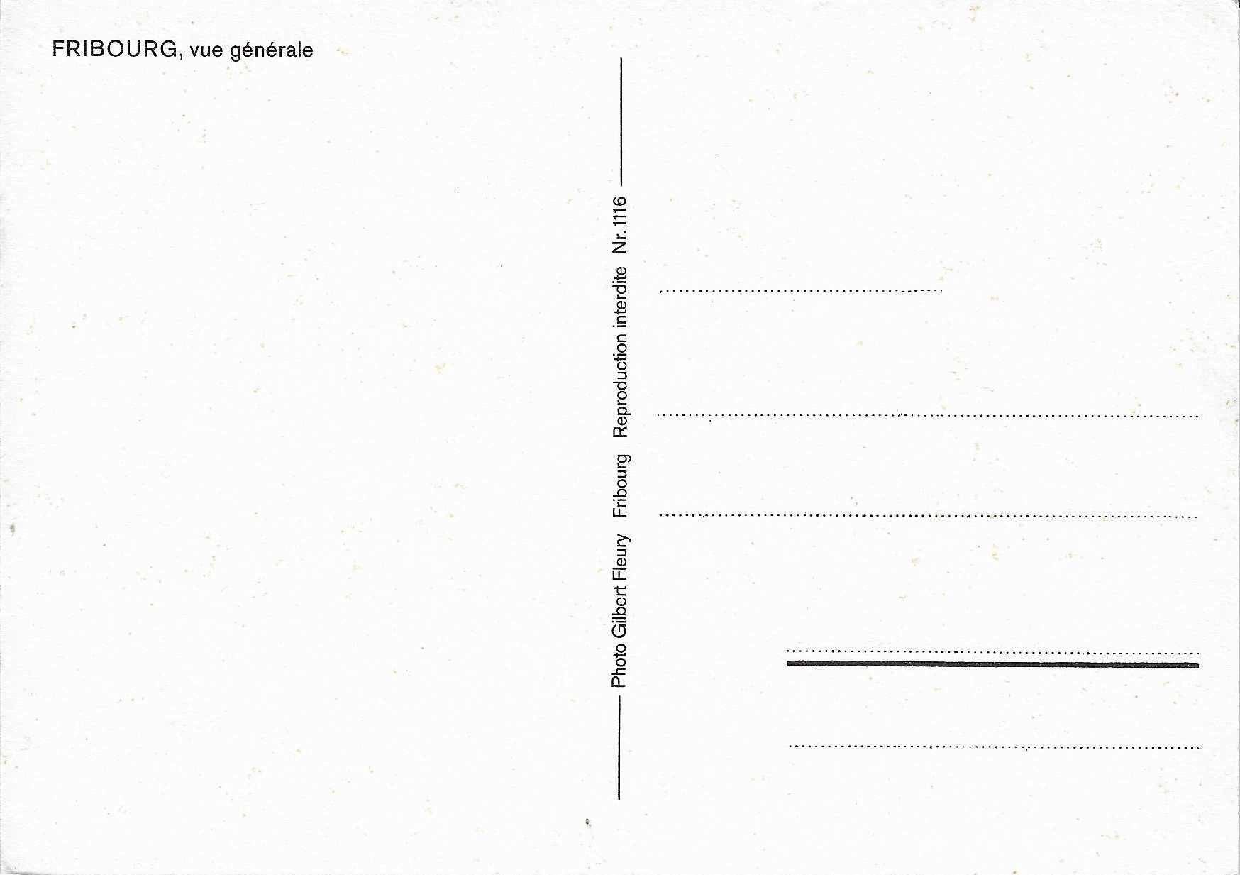 Cartoline postali: Fribourg FR – Nuovo (secondo la descrizione) da Rothrist venduto da Stranglehold 1